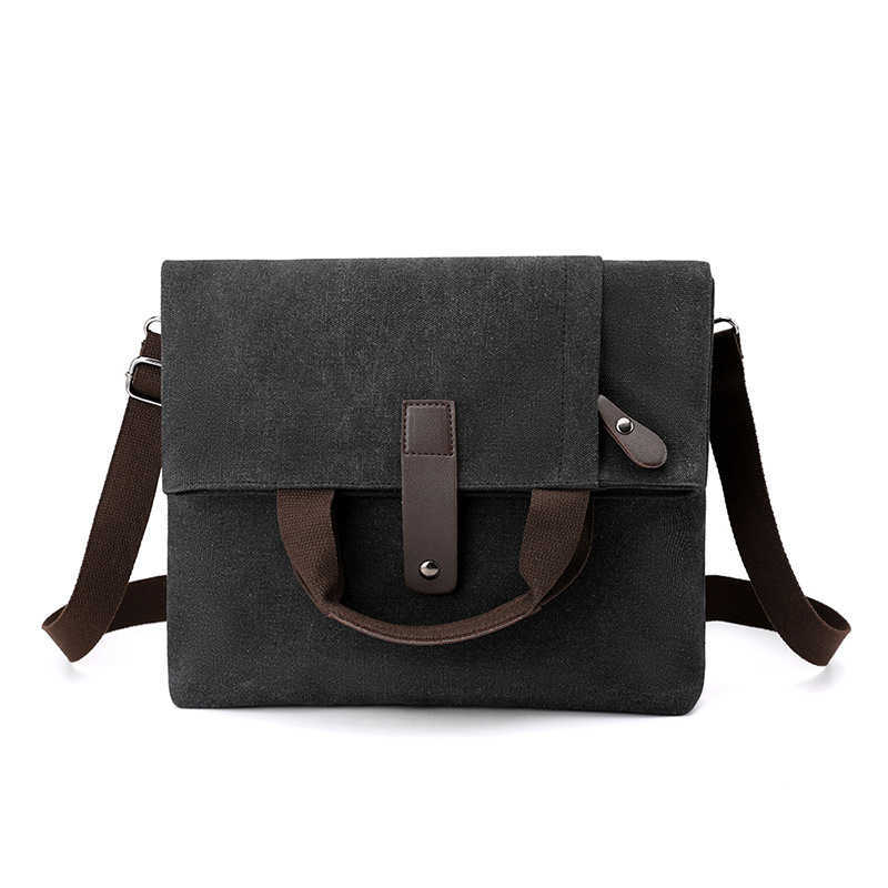 Fashion trend leisure shoulder bag multifunctional lightweight large capacity men's bag men's Canvas crossbody Bag 241215