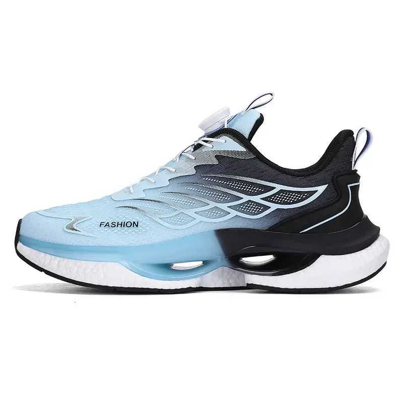 Men Rotary Buckle Running Shoes Women Reflective Outdoor Jogging Sneakers INS Chunky Sports Zapatillas Anti-Slip Unisex FootwearC241216