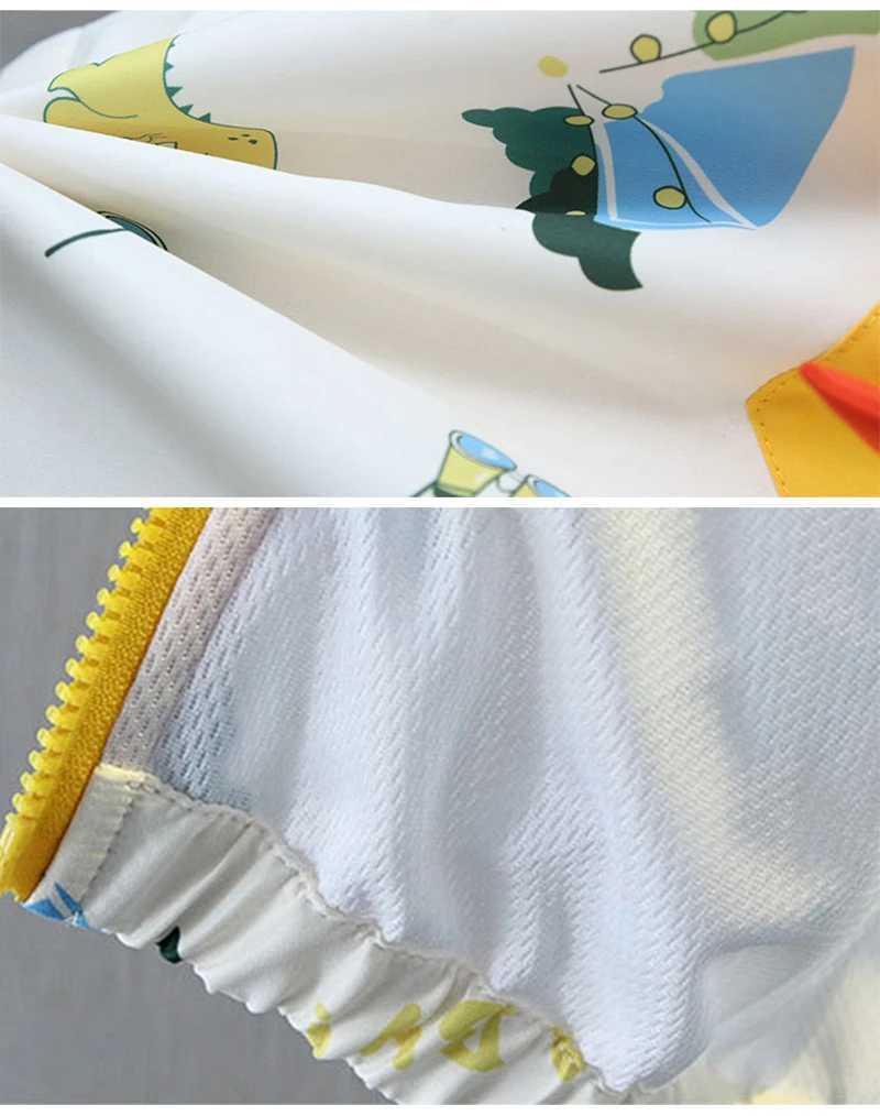 Spring Baby Boys Dinosaur Hooded Jacket Toddler Kids Outerwear Casual Windbreaker Coats Children Clothing for 1-6YearsXJ241214