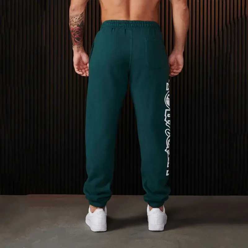 American style YA mens sports pants spring and autumn jogging fitness center cotton printed casual pants mid waist drawstring pants X241216