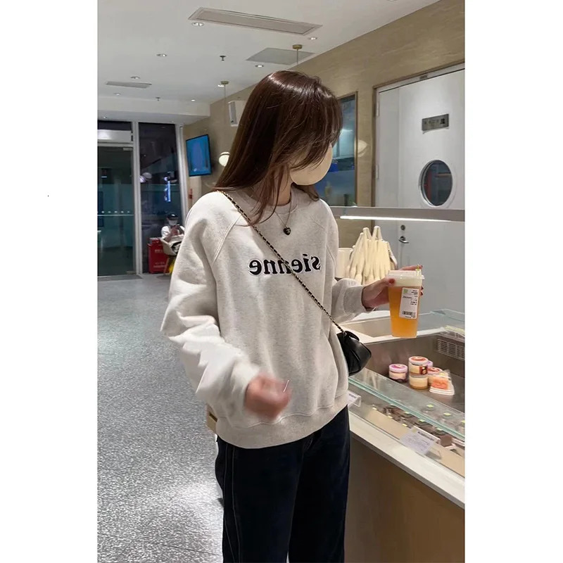 Unisex Letter Print Long Sleeve Sweatshirt - Fall Winter Casual Warm Pullover For Women & Men