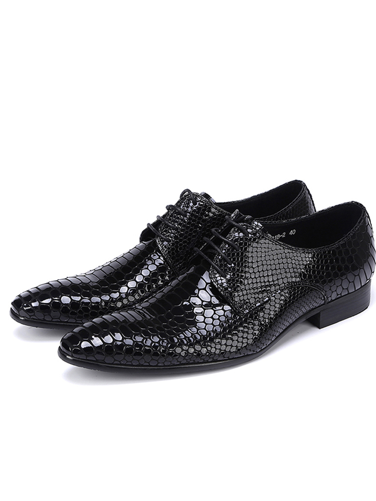 Autumn Male Trend Tip Serpentine Cowhide Formal Wear Leather Man Frenulum Ventilation Popular Men's Wedding Shoes