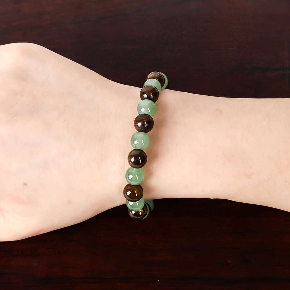 AuraBeams Prosperity Beads Unisex Stretch Jewelry for Attracting Wealth, Good Fortune, Personal Strength - Enhance Success, Abundance, and Confidence