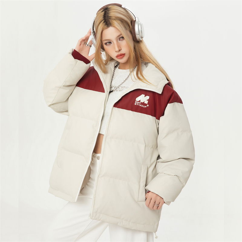 Winter Leather Jacket Women's Lightweight Padded Goose Down Coats Warm Winter Woman Down Jacket with Hood Female Winter 2025 Winter Clothes for W