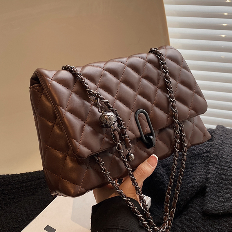 Women Shoulder Bag High Quality Trendy Fashionable Chain Bag Niche Design Crossbody Bag Versatile Triple Black Brown Coffee Beige Free shipping