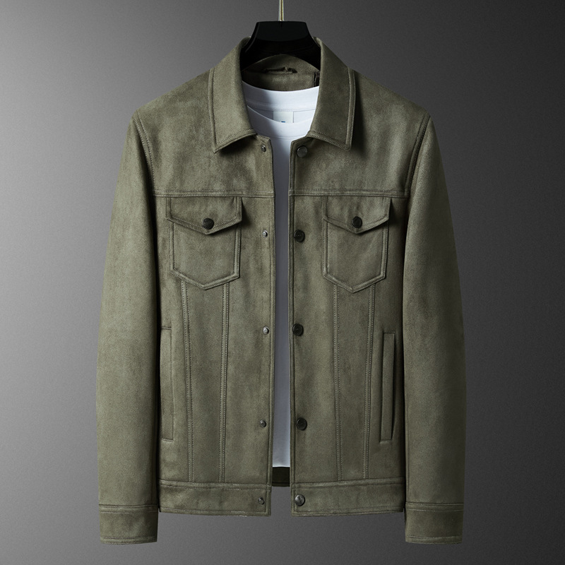 M12154 Autumn and winter new jackets for men retro slim casual lapel coat men
