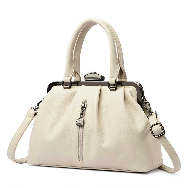Women's handbag fashion bag pleated simple single shoulder large capacity casual diagonal cross handbag 241215