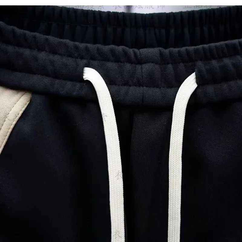 Mens Sweatpants Solid Loose Fit Mens Sweatpants Autumn Fashion Joggers Pants Unisex Elastic Waist Track Pants Male Trousers 2023 X250804