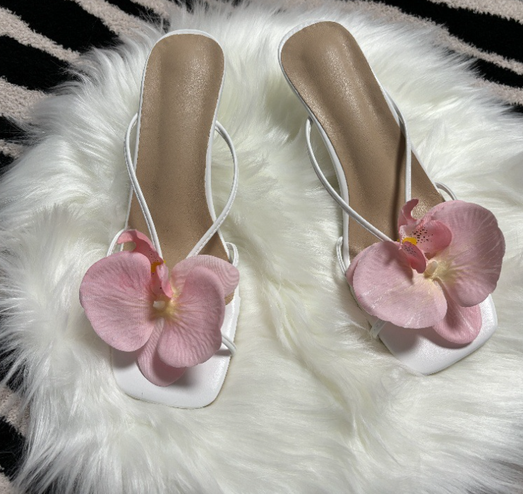 Elegant wind red shoes women 2024 new wer toe slippers summer skirt wear high-heeled sandals