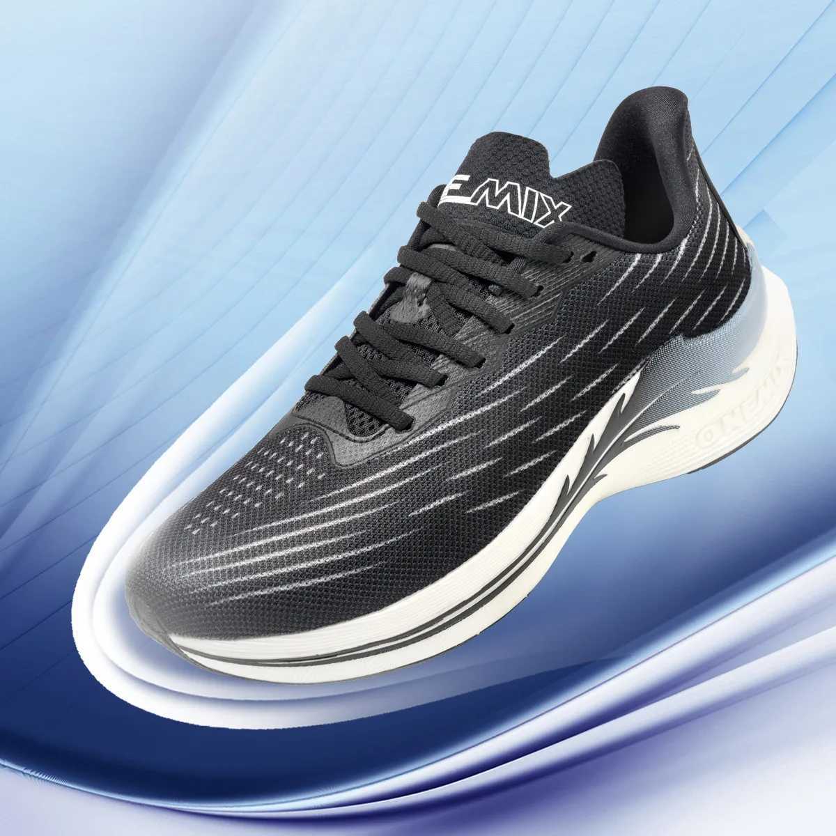 ONEMIX Breathable Mesh Running Shoes Cushioning Slip on Sport Shoes Casual Soft Outdoor M Walking Sneakers Jogging ShoesC250325