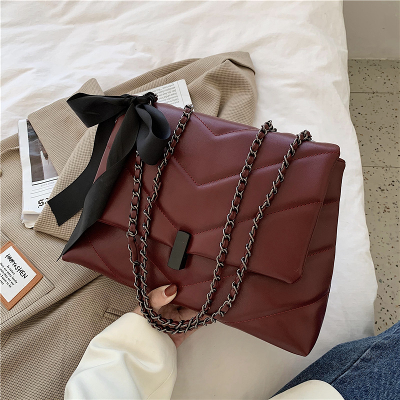 designer Women Shoulder Tote Large-capacity New Fashion Trendy Fashionable Chain Bag Triple Black White Red Free shipping