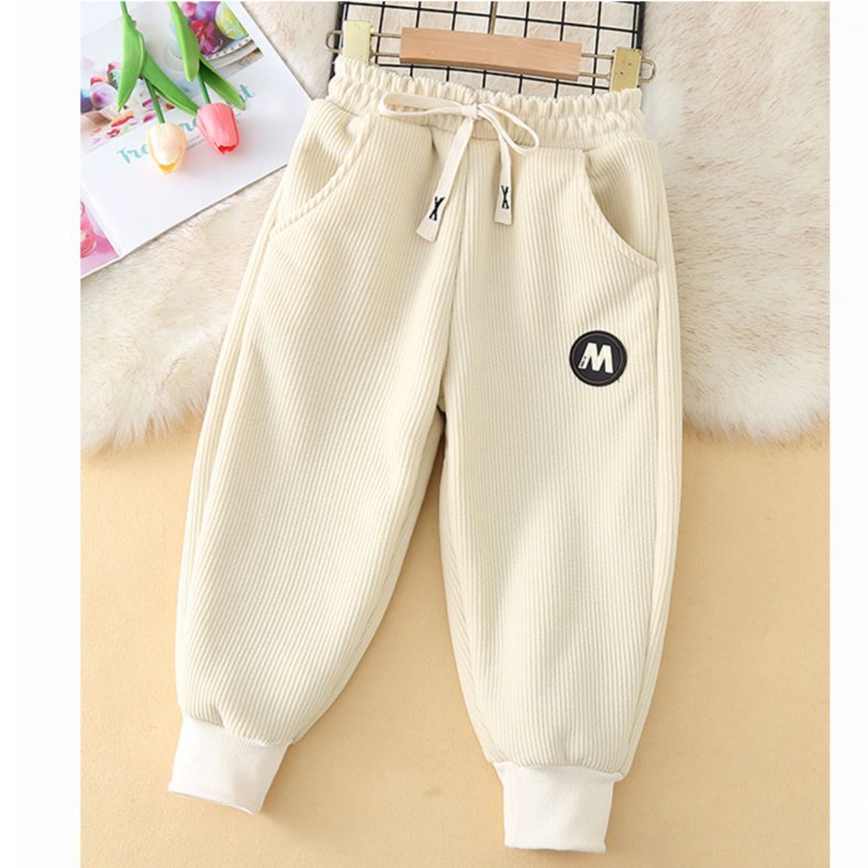 Trousers Winter Childrens Fashionable And Thickened Warm Casual Pants With Wool For Boys Girls Lamb Sports Drop Delivery Baby, Kids M Otefp