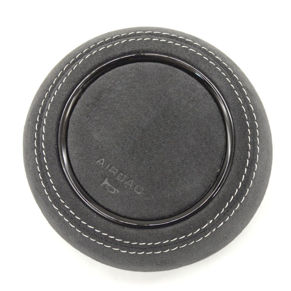 For Audi A4 B9 white blue red grey yellow Alcantara Steering wheel decorative cover painting black