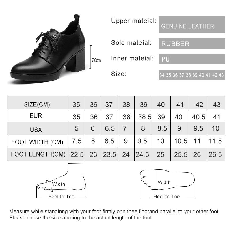 AIYUQI Women Dress Shoes Spring British Style Genuine Leather Lidies Single Shoes Large Size Women Work Shoes