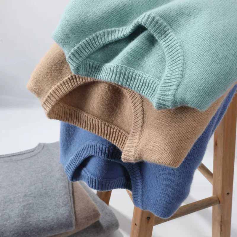 2023 Hot Cashmere Blended Sweater O-neck Pullovers Mens Knitted Shirt Korean Homme Hiver Tops casaco de malha homemXJ241216