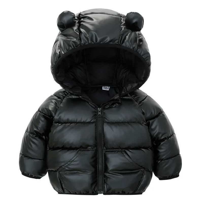 Autumn Winter Baby Girls Boys Jacket Children Cute Ears Hooded Down Coat Toddler Long Sleeve Clothes Kids Windproof OuterwearXJ241214