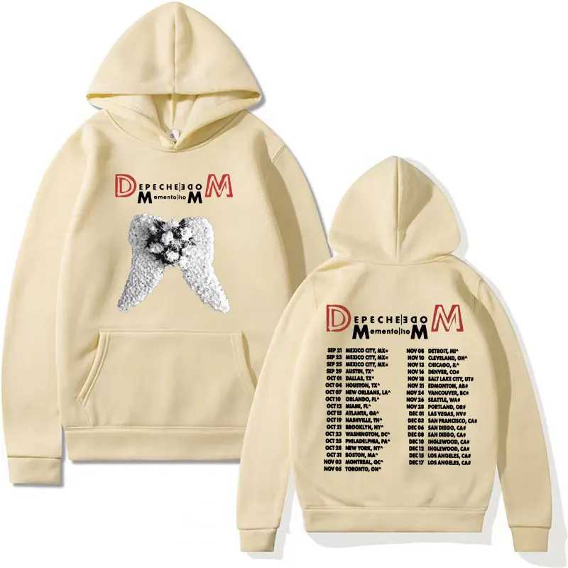 Depeche Cool Mode New Album Memento Mori Tour 2023 Mens Harajuku Hip Hop Gothic Sportswear Casual Flce Hoodie X241216