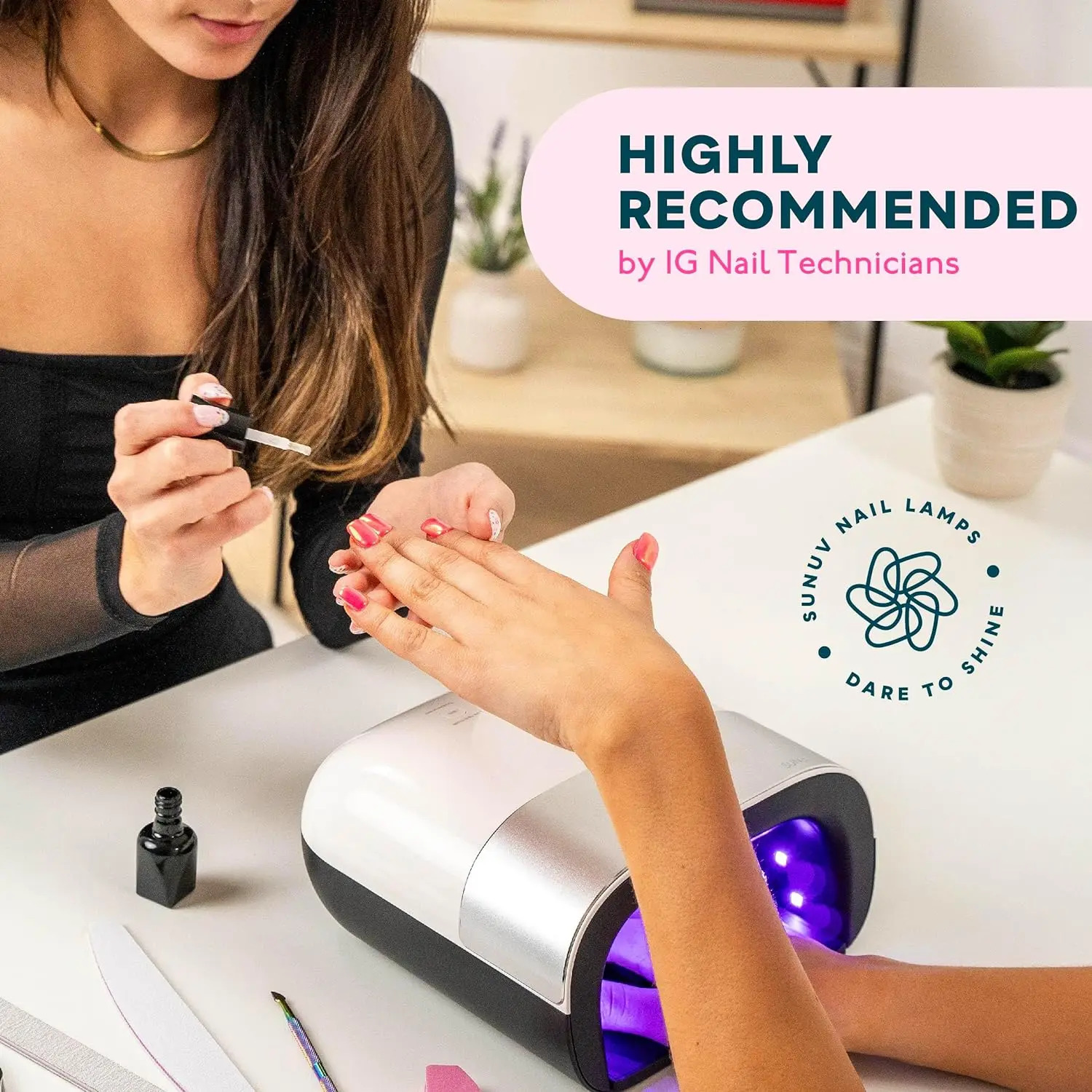 SUNUV SUN3 Nail Dryer Smart UV LED Lamp Nail with Smart Timer Memory Invisible Digital Timer Display Nail Drying Machine 241216 - view 7