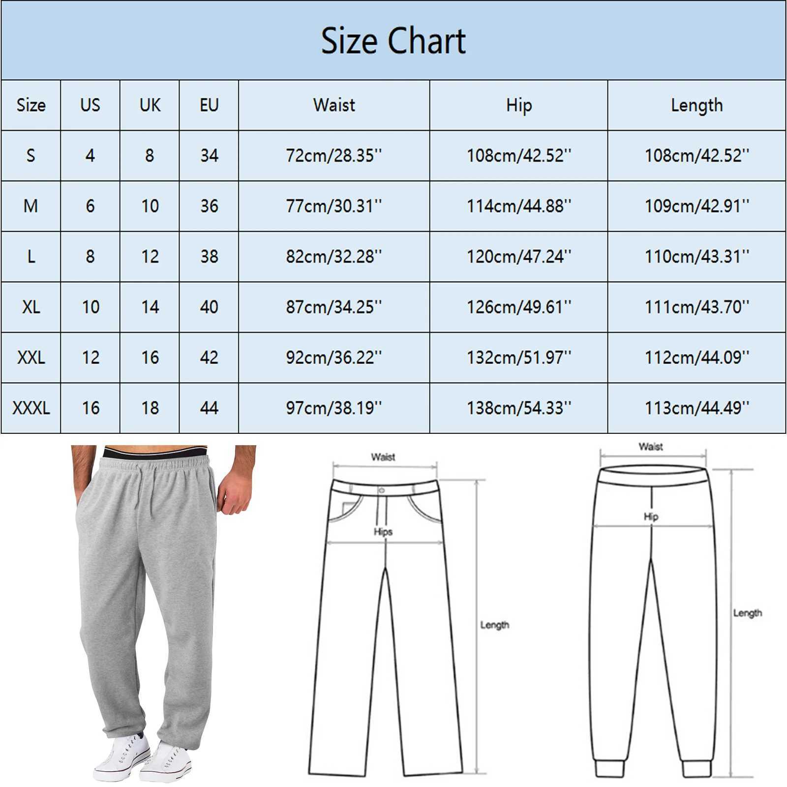 Baggy Sweatpants For Men 2024 Elastic Waist Drawstring Grey Pants Sport Casual Trousers With Pockets Gym Fitness Joggy Plus Size X2503191