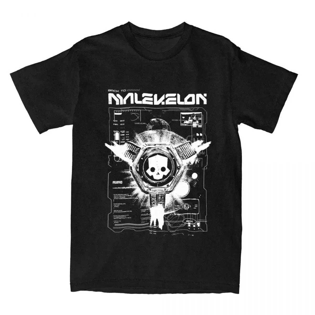 Helldivers 2 Poster Fan Art Mens Print T Shirt Casual Tees Short Sleeve Round Collar T-Shirt Cotton Summer Clothing W241216