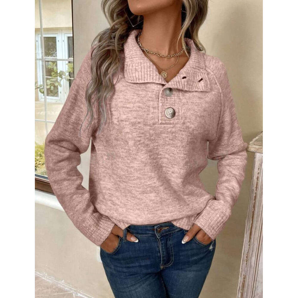 New Product: European And American Casual With Buckle Decoration, Grey Stand Up Collar, Hairy Clothes, Autumn Women's Clothing