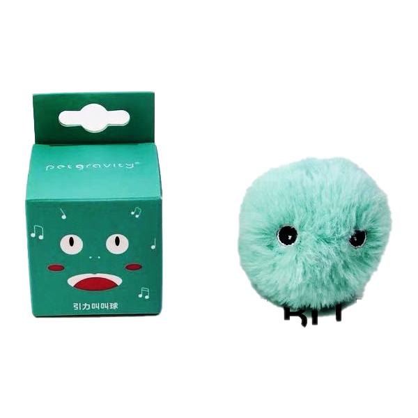 Plush cat toy light up sound gravity bark bark ball catnip tease cat ball bird chirp grinding teeth bite from high magic pet