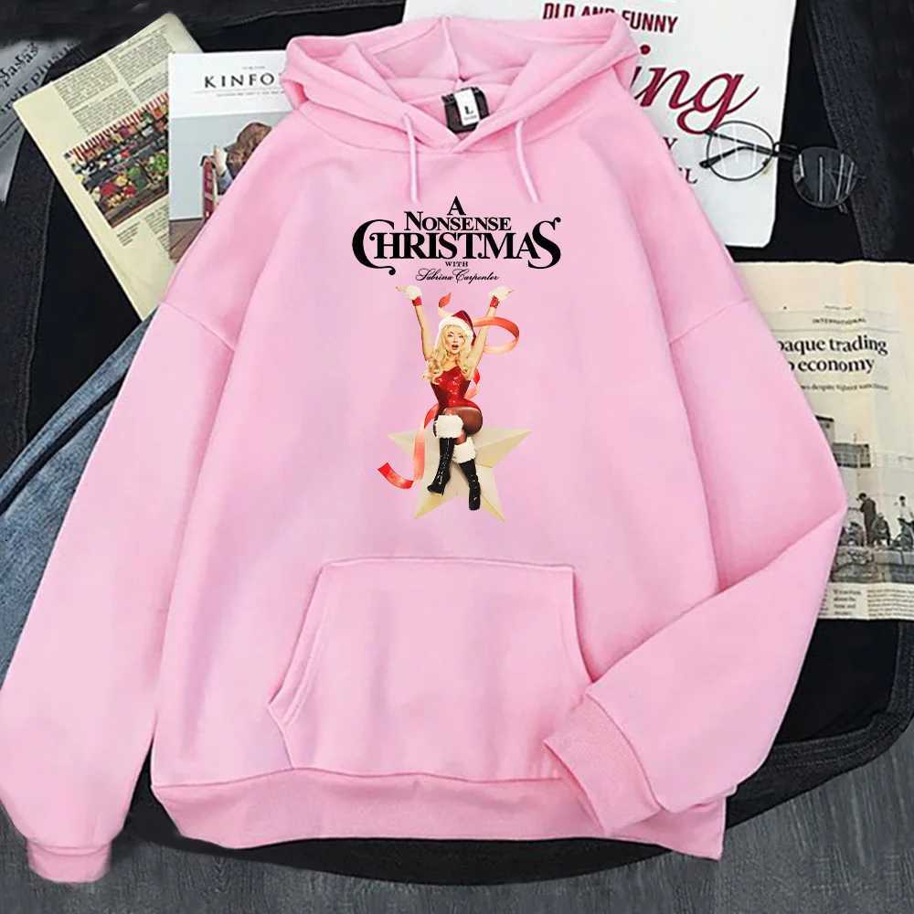 Sabrina Carpenter Hoodie an inconspicuous Christmas graphic printed sweatshirt autumn winter new pattern clothing womens zipper X241216