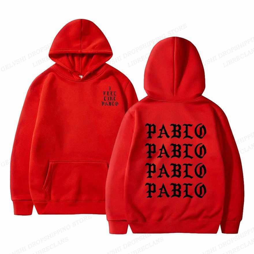 I like Pablo hoodie mens fashion hoodie mens coat rap hoodie sweater hip-hop hoodie womens sweater X241216