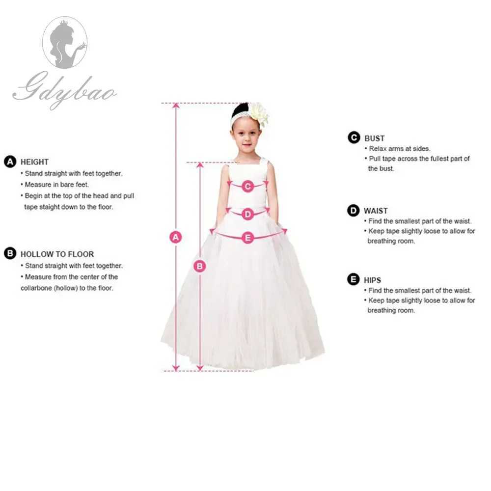 Girl's Dresses Customized Royal Blue Flower Girl Dresses for Wedding Beaded Tulle Off The Shoulder Toddler Girls Pageant Dress Kids Formal Wear H