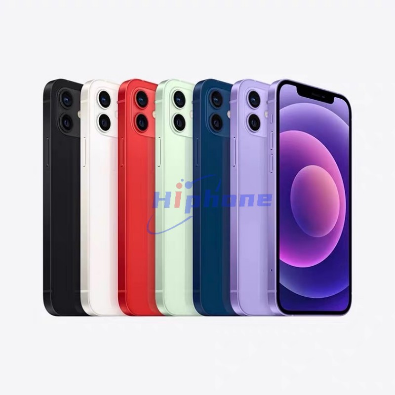 Original Apple iPhone 12 Genuine RAM 4GB ROM 64/128/256GB A14 IOS NFC 5G Cell Phone with Face ID