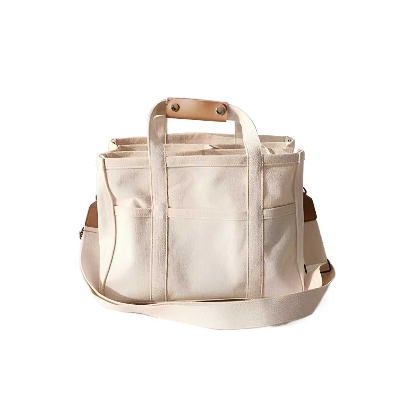 Mommy Bag Canvas Bag Fashion Multi functional Maternal Child Shoulder Crossbody Bag Handheld Temu Bag Women's Bag 241215