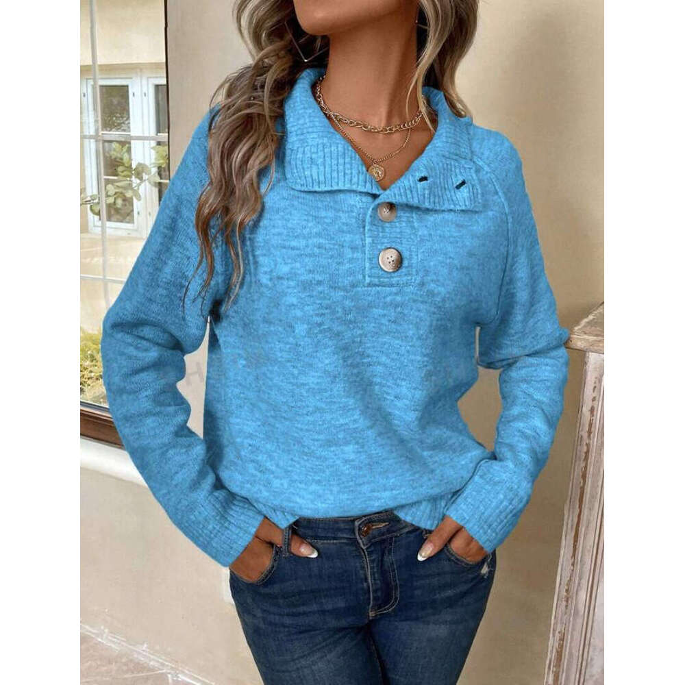 New Product: European And American Casual With Buckle Decoration, Grey Stand Up Collar, Hairy Clothes, Autumn Women's Clothing