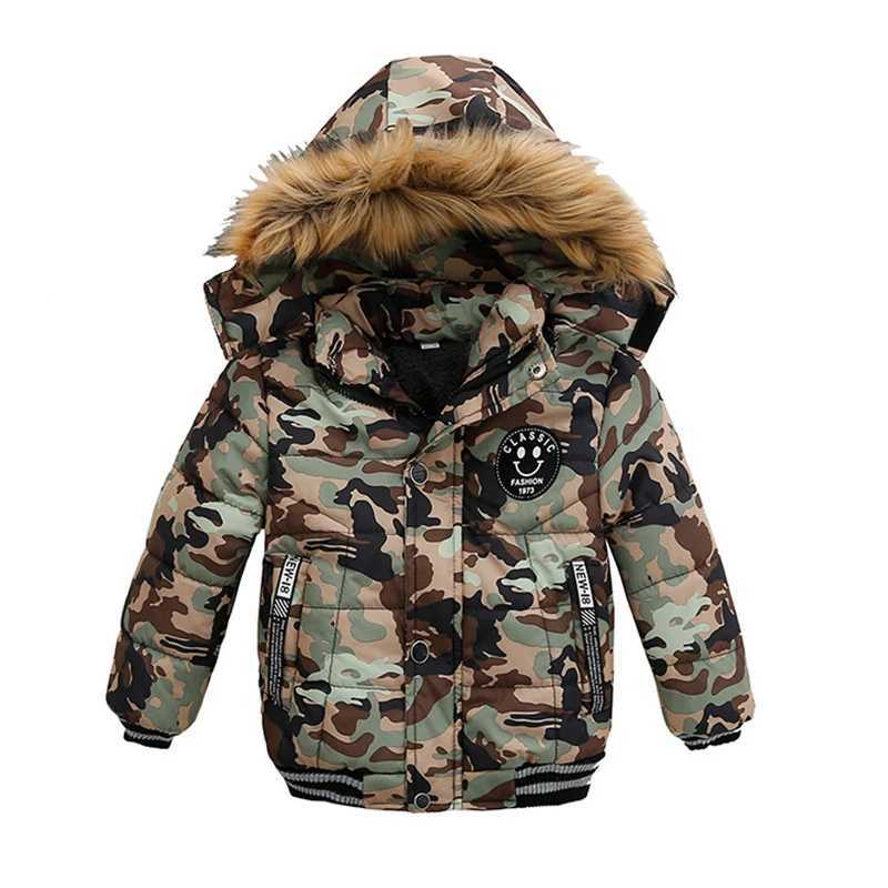 2023 Winter Boys Jacket For Children Coats Kids Warm Hooded Outwear Thick Fleece Coat For Baby Boy Clothes Costume 2 3 4 5 6 YXJ241214