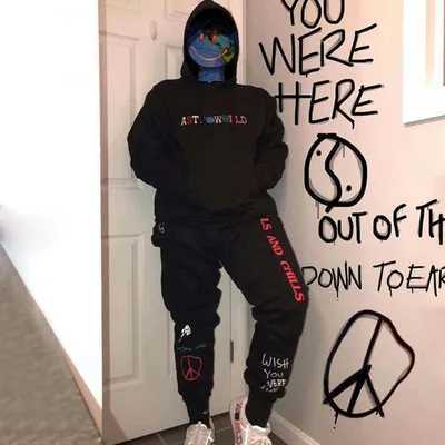 Letter Printed Pants Women Men Hip hop Streetwear Men Sweatpants Swag Tour Sweatpants X250319