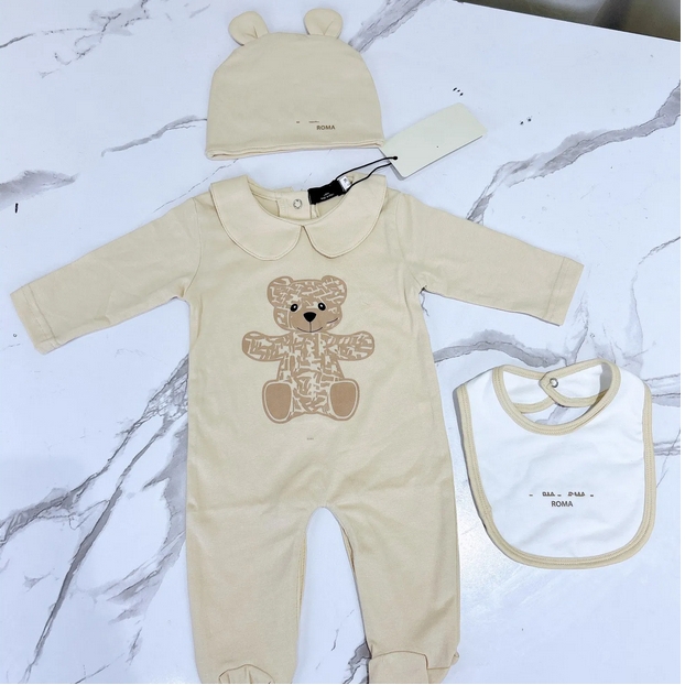 Pure Cotton Baby Romper for Boys & Girls Summer Unisex Design Jumpsuit for Kids Aged 1-2 Years Old