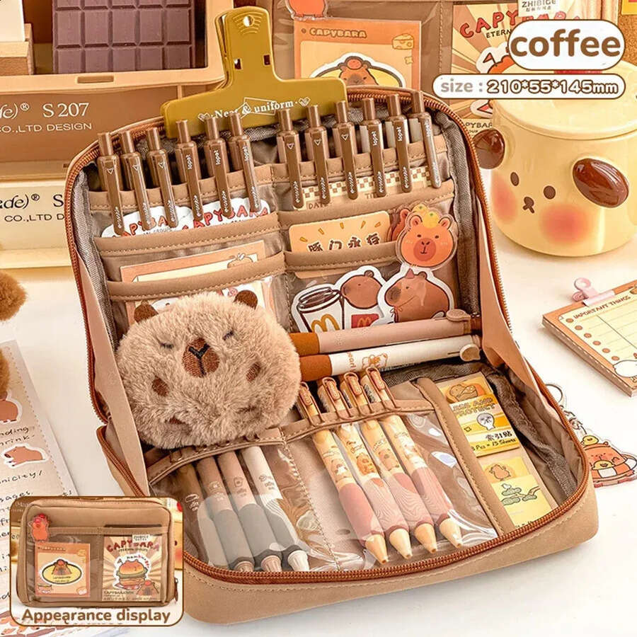 wholesale Wholesale 12 Layer Large Capacity Pencil Case Multifunctional Portable Stationery Storage Student School Supplies 240817