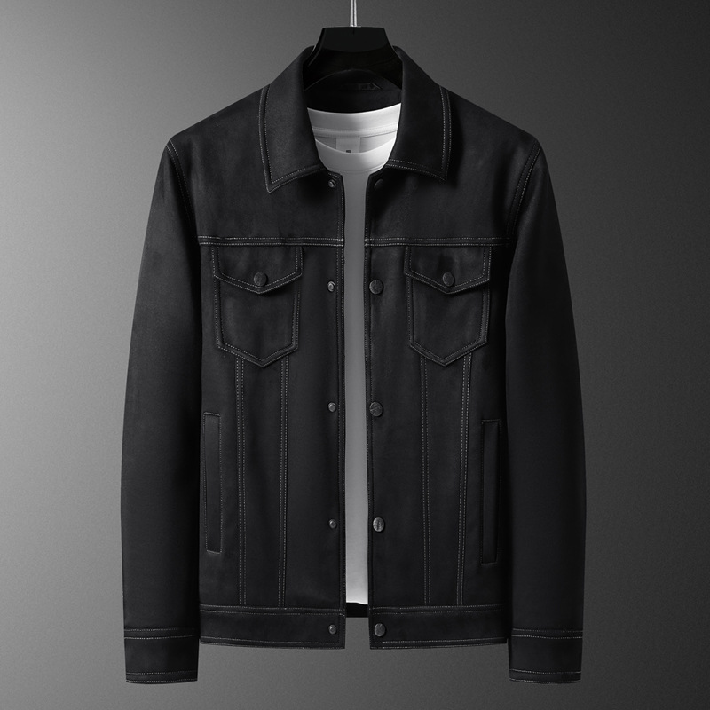 M12154 Autumn and winter new jackets for men retro slim casual lapel coat men