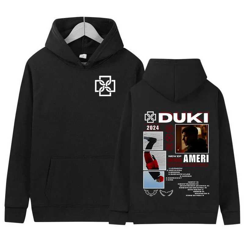 Duki ADA Tour 2024 Hoodie Rap Mens Hip Hop Clothing Zipper Sports Shirt Y2k Unisex Retro Fashion Super Big Hoodie X241216
