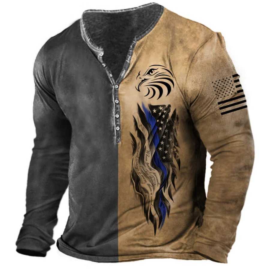 Vintage Y2K Mens T Shirt Long Sleeve Top Street Tees One Bull Graphic 3d Print T-Shirt Fall Oversized Loose Clothing Tee Tops W250117