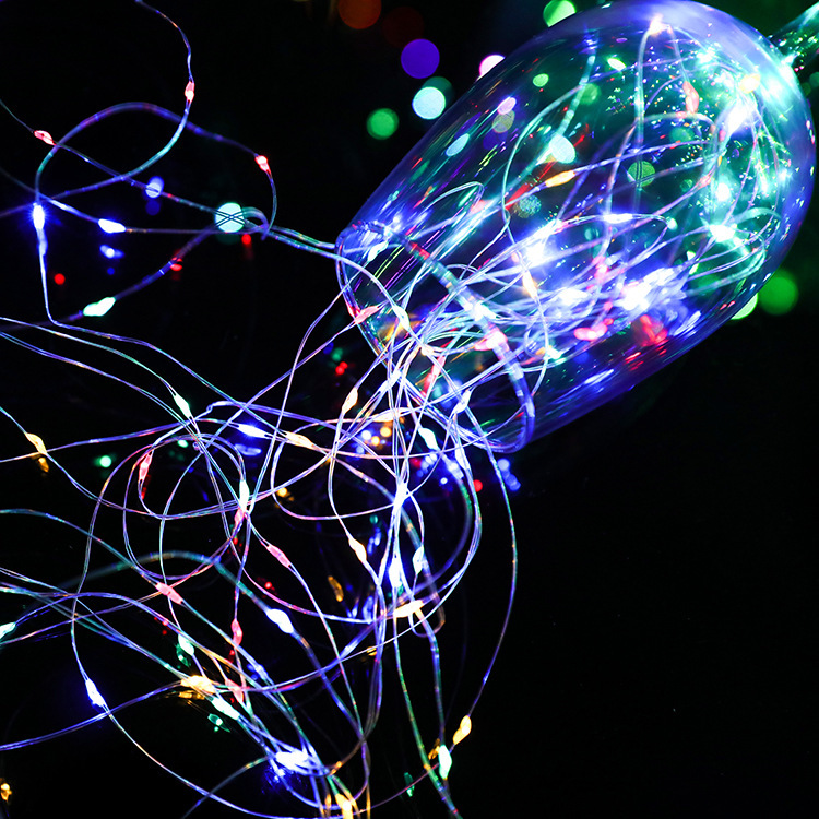 Holiday & Wedding Solar String Lights with Flicker Firefly Effect - Durable Copper Wire LEDs