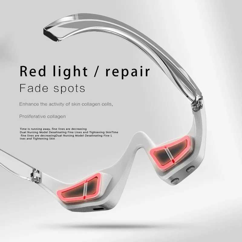 Anti-Aging Eye Massager Red Light Therapy Hot Compress Eyes Fatigue Relief Relaxation Relieve Dark Circles EMS Eye Care MassageXJ241216