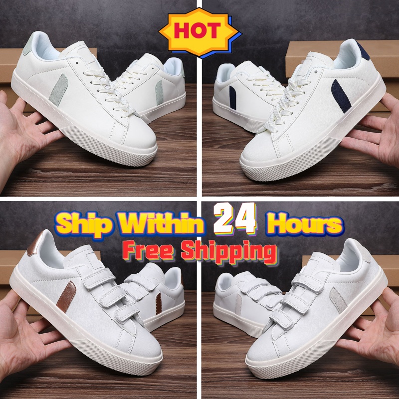 Free shipping Paris mens low designer shoes white black Matcha Natural Nacre Campo Chromefree Leather Sneakers womens Recife Platine sable Steel casual trainers
