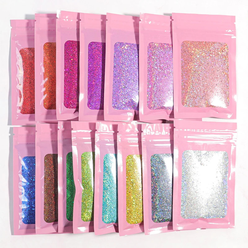 1 ozbag Nail Art Flash Laser Silver Gold Powder Blend Sequins Ultra Fine Dust gel Polishing Trim 241213