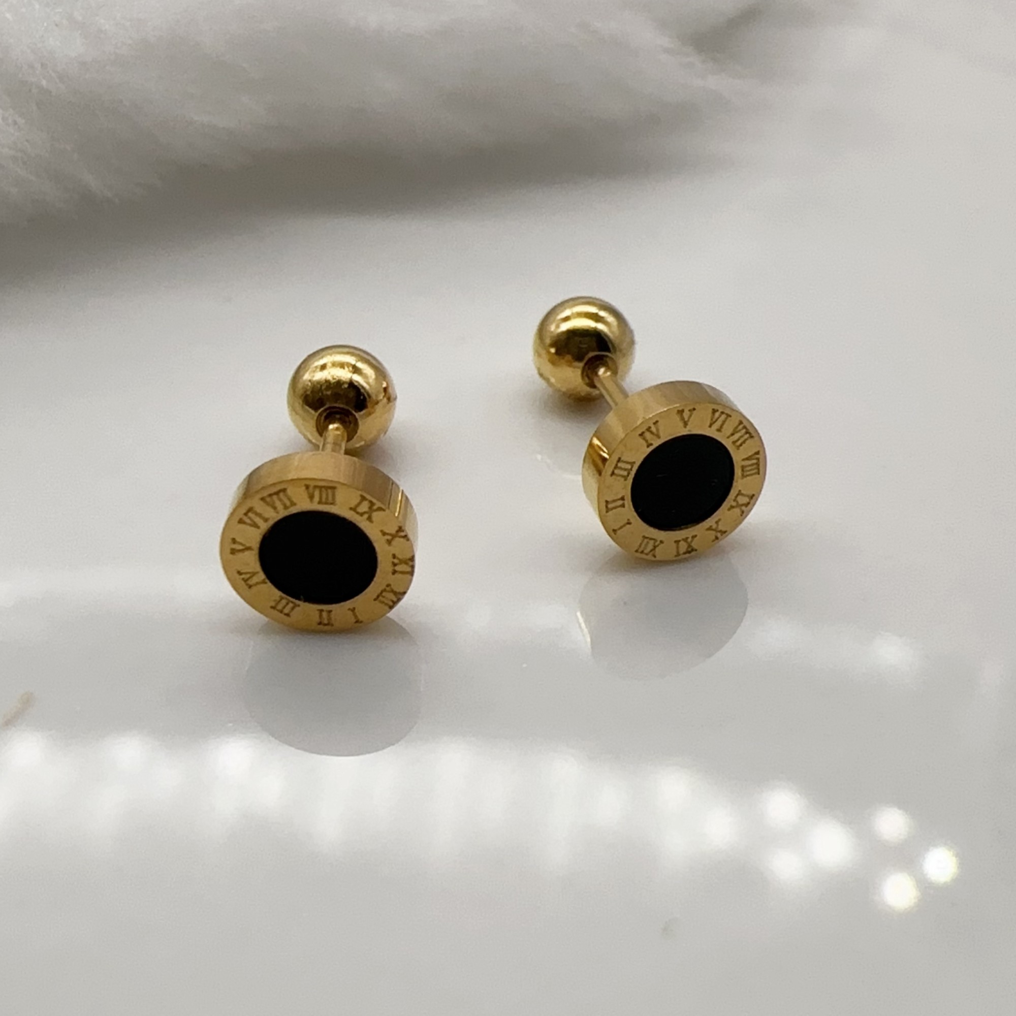 Cute girl small luxury designer diamond stud letter 18K gold silver earrings 316L stainless steel women teenage jewelry christmas gift daily outfit