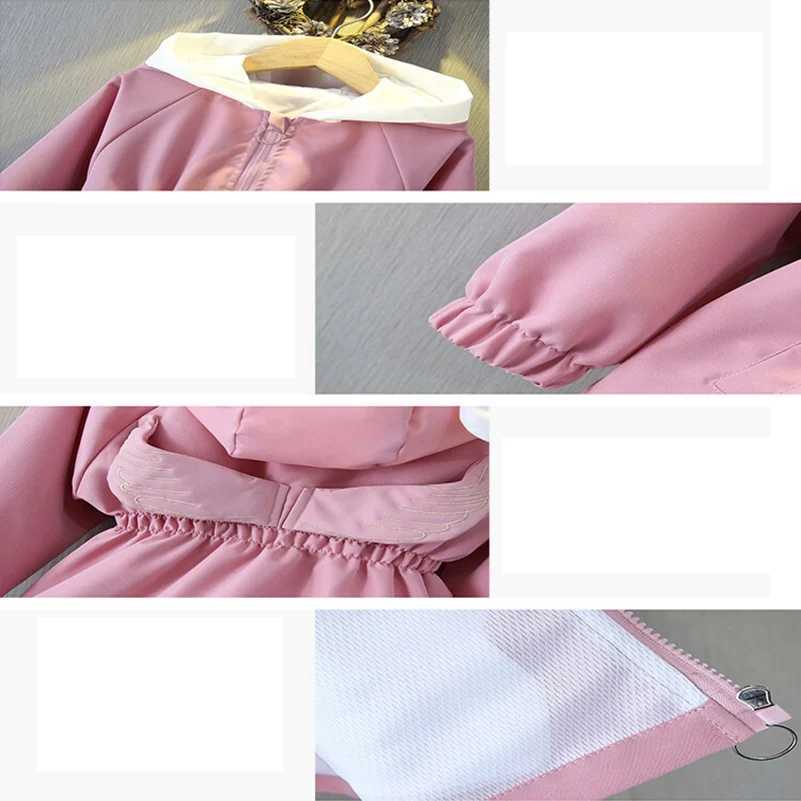 Spring and Autumn 2024 Girls and Childrens Leisure Solid Color Wings Long sleeved Hooded Coat Zipper Shirt Childrens ClothingXJ241214