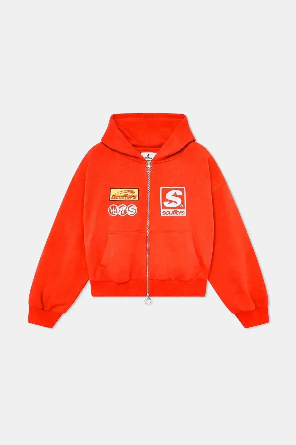 High Strt Harajuku Mens and Womens Simple Letter Zipper Hoodies y2k Winter Punk Garbage Temperature Casual Retro Trendy Top X241216