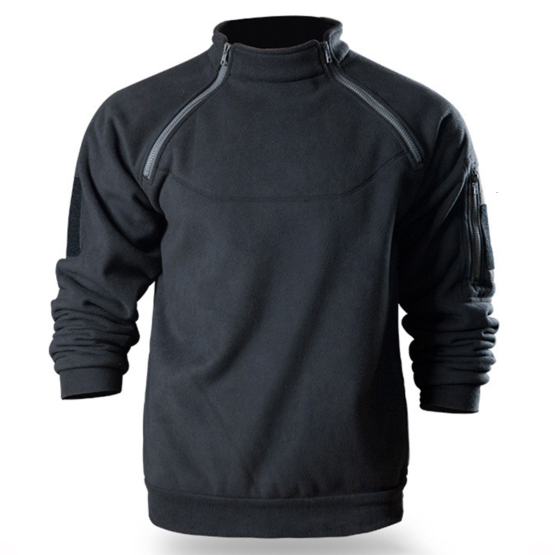 US Men's Tactical Outdoor Jacket Hunting Clothes Warm Zippers Fleece Pullover Man Windproof Spring Winter Coat Thermal Underwear