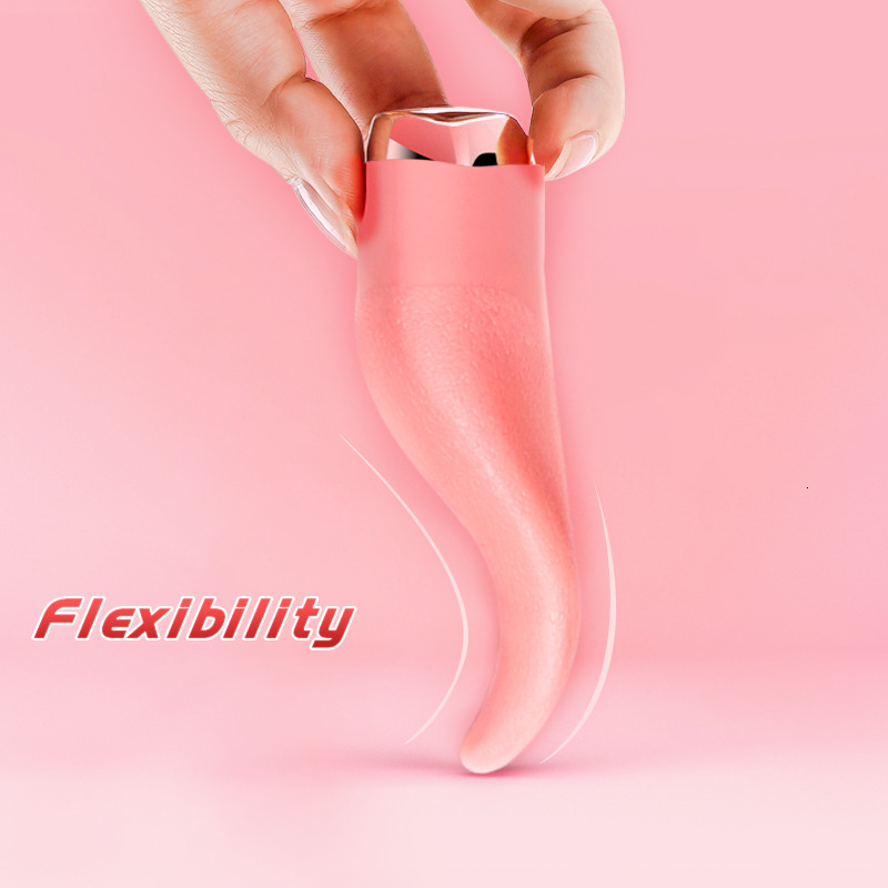 Soft Realistic Tongue Shaped Vibrators for Female Sex Toys