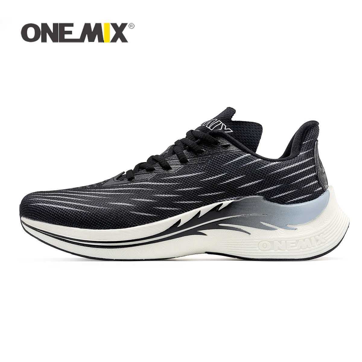 ONEMIX Breathable Mesh Running Shoes Cushioning Slip on Sport Shoes Casual Soft Outdoor M Walking Sneakers Jogging ShoesC250325