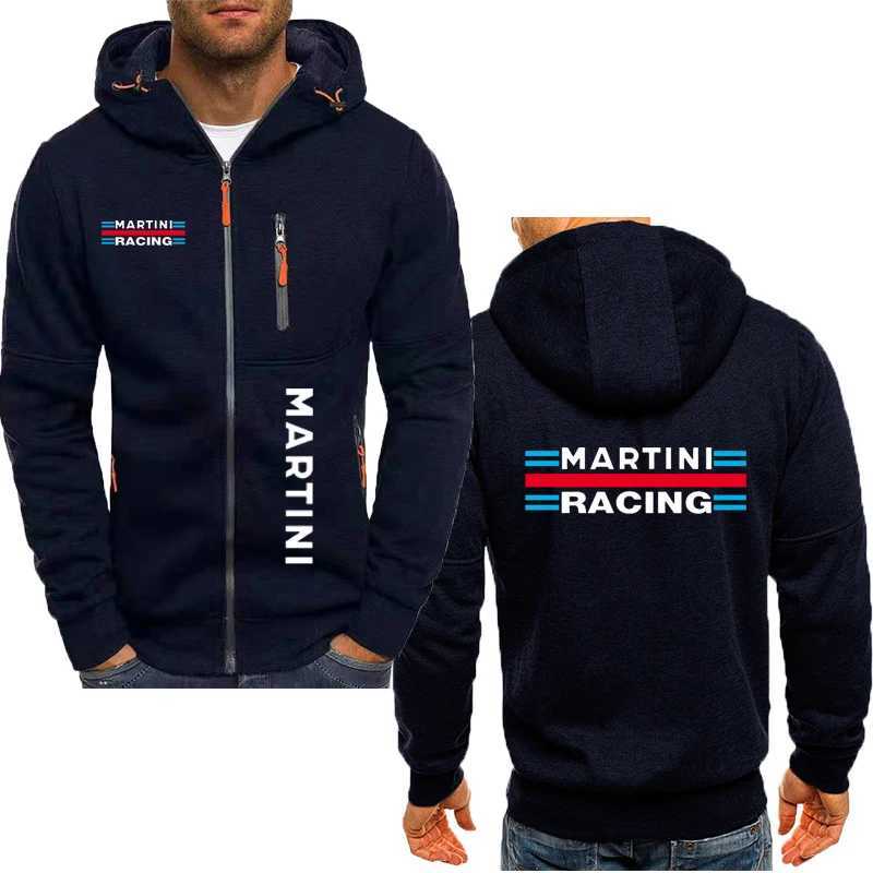 Martini Racing 2024 Mens Racing Suit Jacket Long Sleeves Casual cotton Mens Hoodies Sweatshirts Print Clothing Comfortable Top X241216